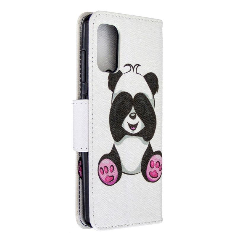 Flip Case Leren Samsung Galaxy A41 Leuke Panda