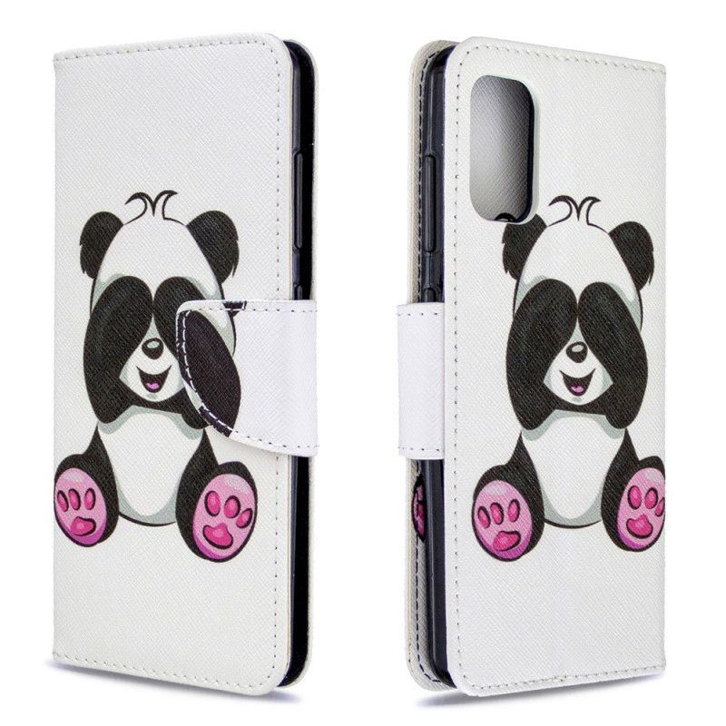 Flip Case Leren Samsung Galaxy A41 Leuke Panda