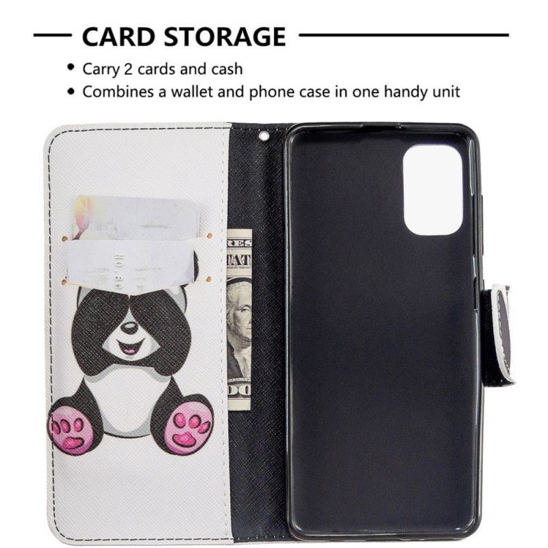 Flip Case Leren Samsung Galaxy A41 Leuke Panda