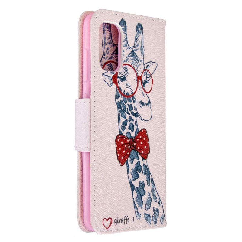 Flip Case Leren Samsung Galaxy A41 Nerdgiraf