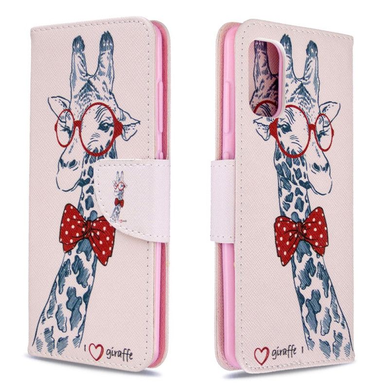 Flip Case Leren Samsung Galaxy A41 Nerdgiraf