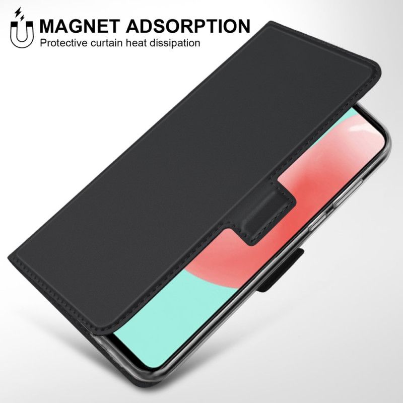 Folio-hoesje Samsung Galaxy A41 Donkerblauw Zwart Premium Leereffect