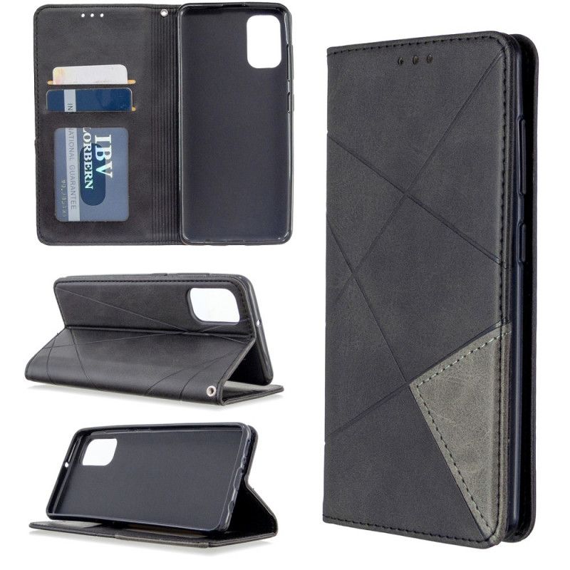 Folio-hoesje Samsung Galaxy A41 Grijs Zwart Kunstenaarsstijl