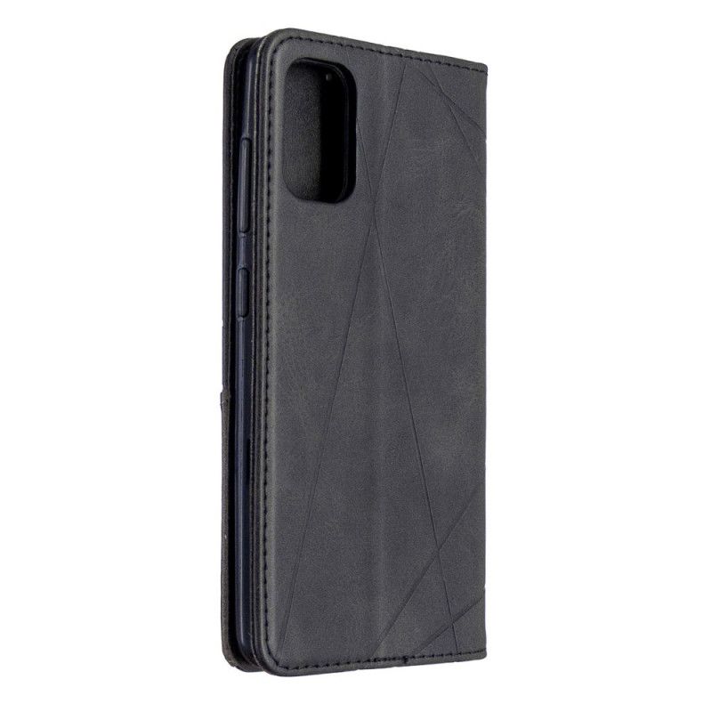 Folio-hoesje Samsung Galaxy A41 Grijs Zwart Kunstenaarsstijl