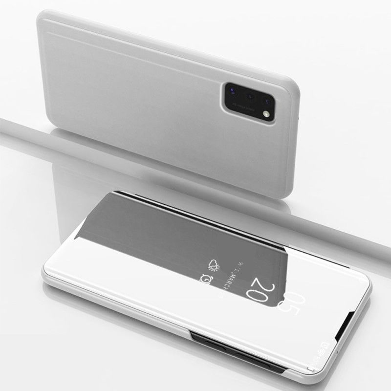 Folio-hoesje voor Samsung Galaxy A41 Donkerblauw Zwart Spiegel