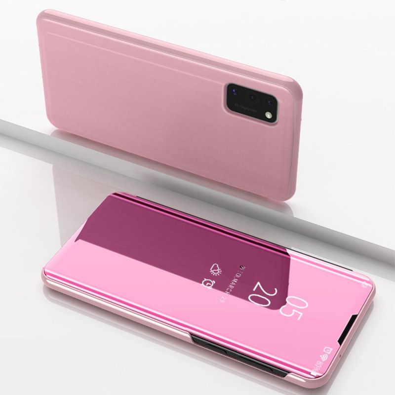 Folio-hoesje voor Samsung Galaxy A41 Donkerblauw Zwart Spiegel