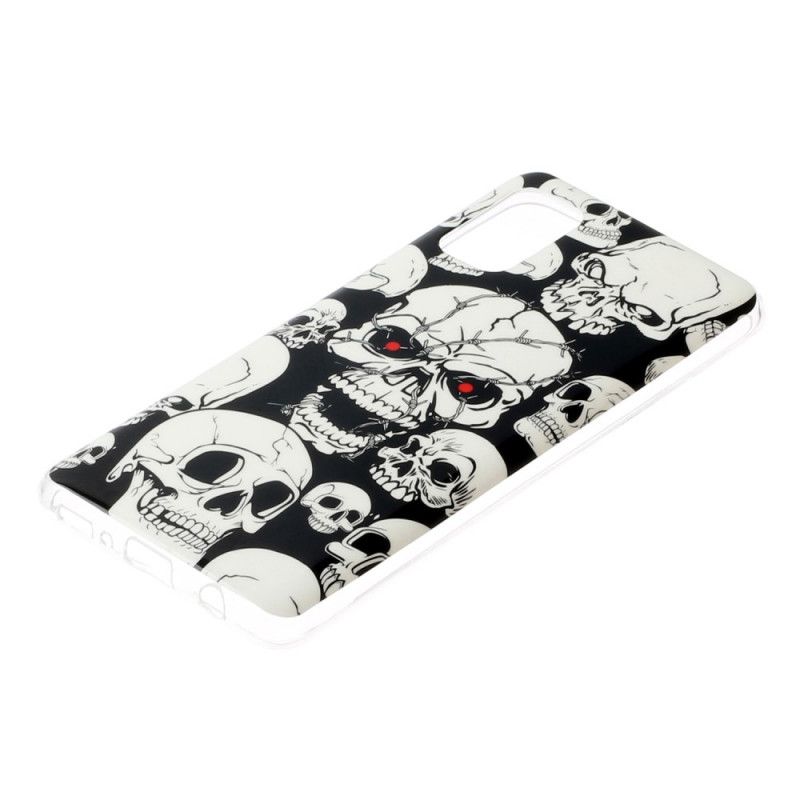Hoesje Samsung Galaxy A41 Aandacht Fluorescerende Schedels