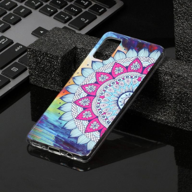 Hoesje Samsung Galaxy A41 Fluorescerende Mandala