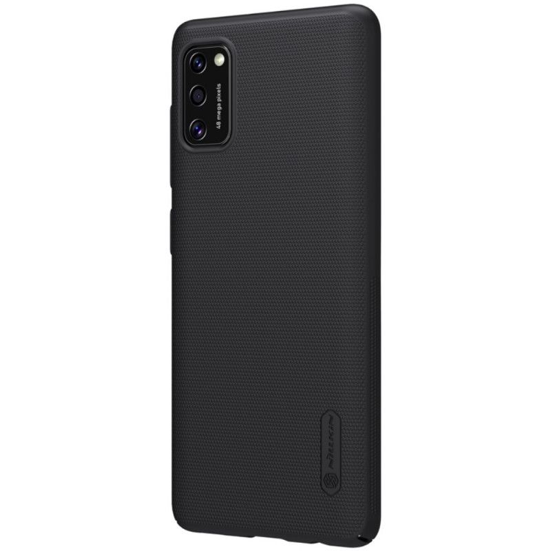Hoesje Samsung Galaxy A41 Goud Zwart Stijve Frosted Nillkin