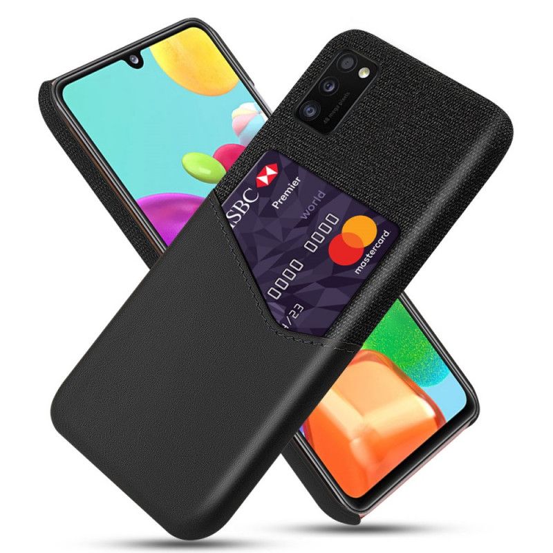 Hoesje Samsung Galaxy A41 Grijs Zwart Ksq Kaarthouder