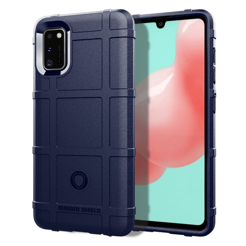 Hoesje Samsung Galaxy A41 Grijs Zwart Robuust Schild