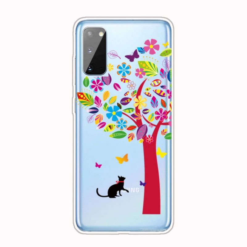 Hoesje Samsung Galaxy A41 Kat Onder De Boom