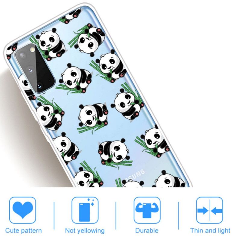 Hoesje Samsung Galaxy A41 Leuke Panda'S
