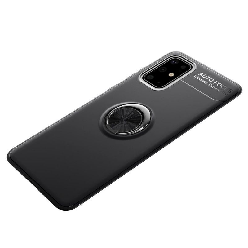Hoesje Samsung Galaxy A41 Rood Zwart Roterende Ring