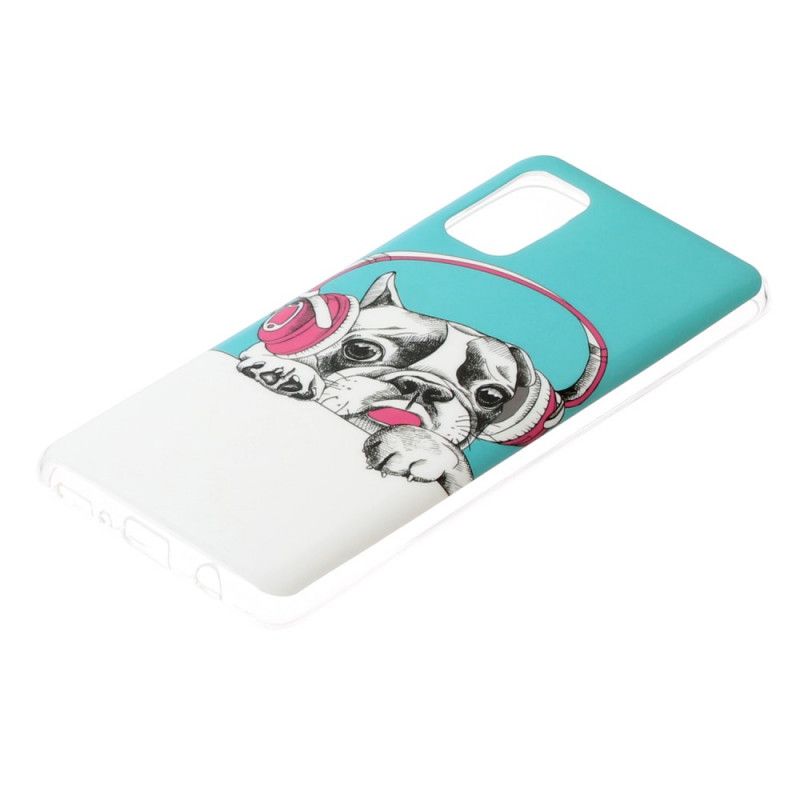 Hoesje Samsung Galaxy A41 Telefoonhoesje Fluorescerende Hond