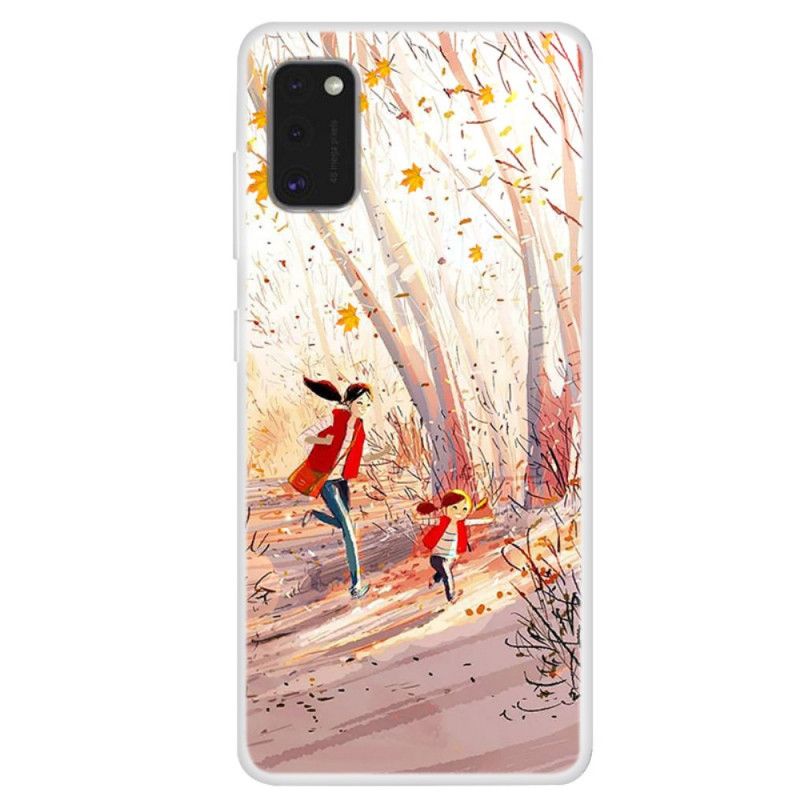Hoesje Samsung Galaxy A41 Telefoonhoesje Herfstlandschap