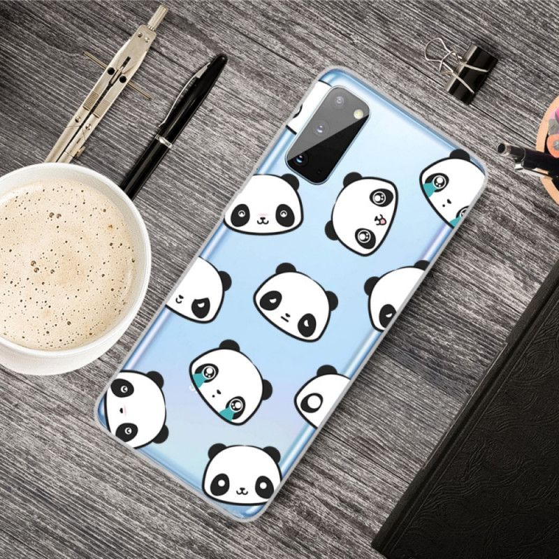Hoesje Samsung Galaxy A41 Transparante Sentimentele Panda'S
