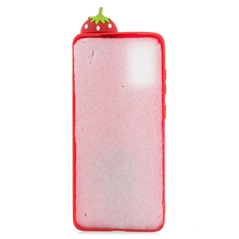Hoesje voor Samsung Galaxy A41 De 3D Aardbei