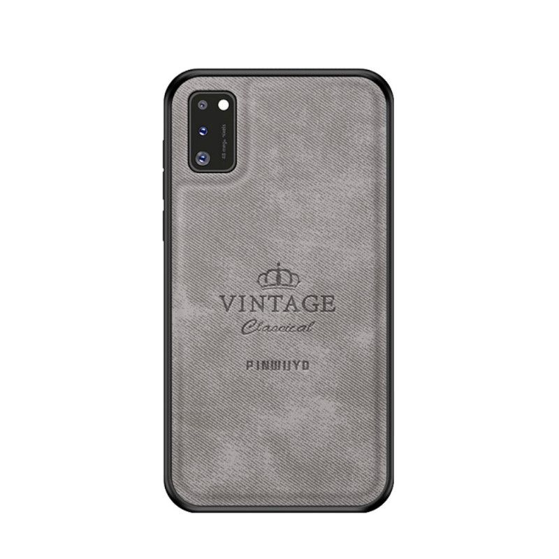 Hoesje voor Samsung Galaxy A41 Grijs Zwart Eervolle Vintage Pinwuyo