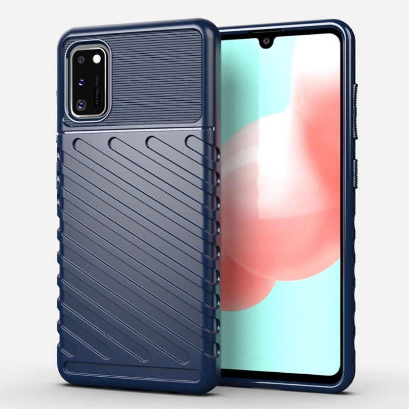 Hoesje voor Samsung Galaxy A41 Groen Zwart Donderreeks