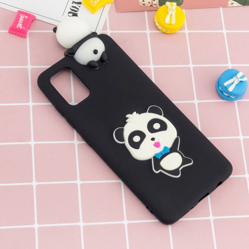 Hoesje voor Samsung Galaxy A41 Rood Waarom Geen 3D Panda