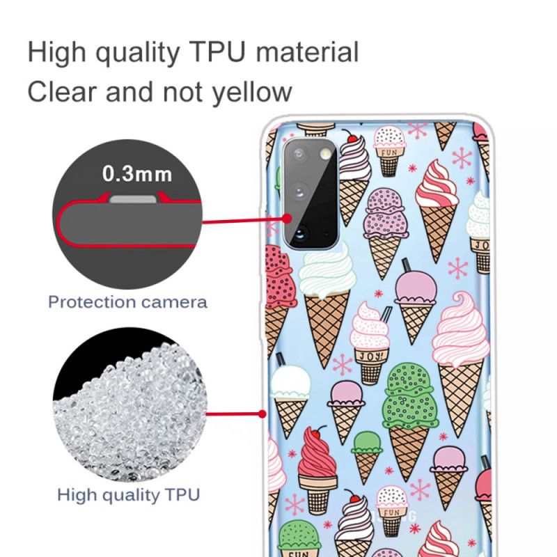 Hoesje voor Samsung Galaxy A41 Roomijs