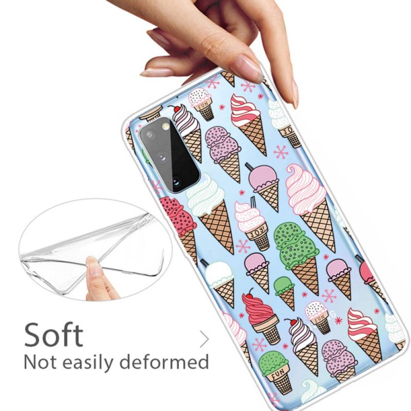 Hoesje voor Samsung Galaxy A41 Roomijs