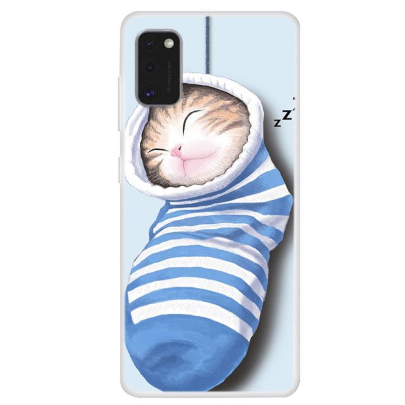 Hoesje voor Samsung Galaxy A41 Slapende Kitten