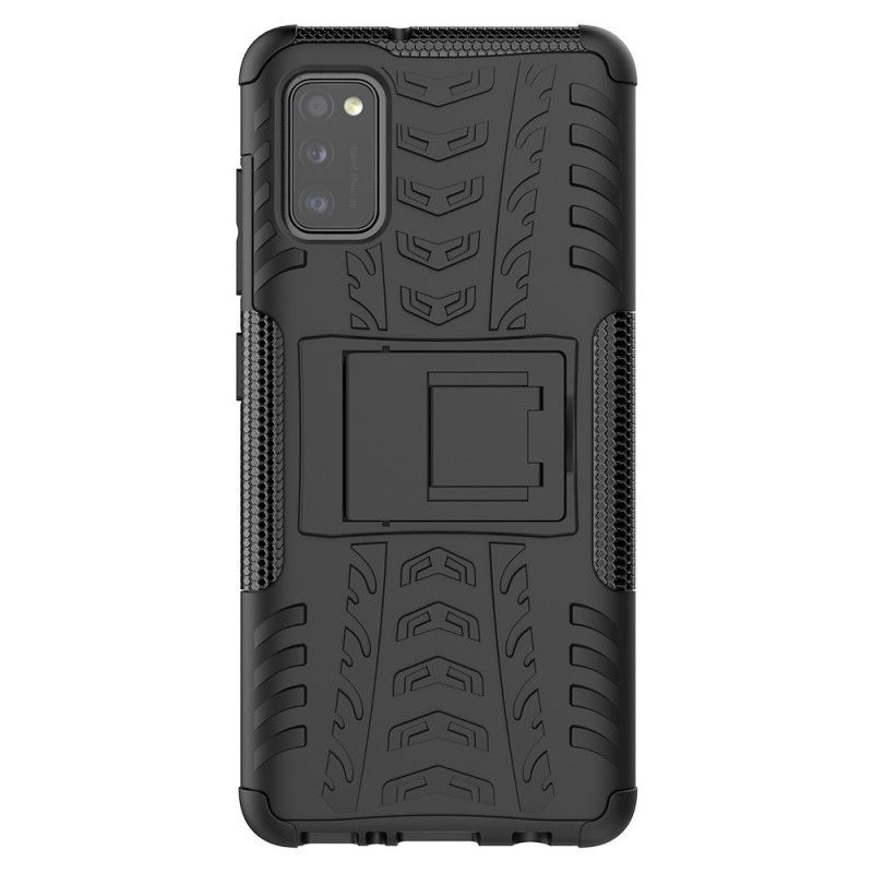 Hoesje voor Samsung Galaxy A41 Wit Zwart Hyperresistent