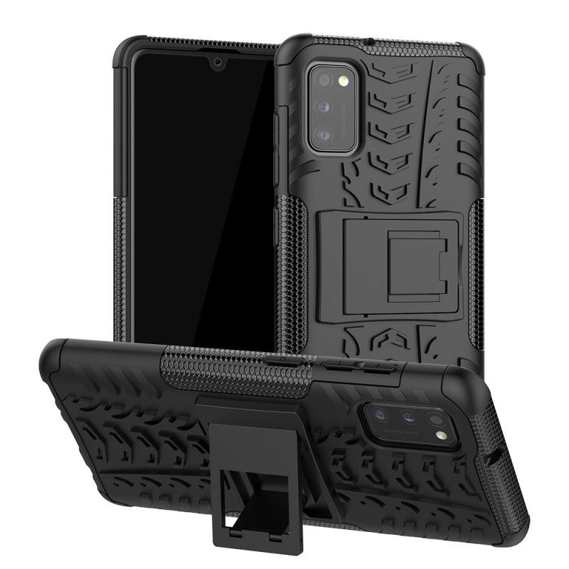 Hoesje voor Samsung Galaxy A41 Wit Zwart Hyperresistent