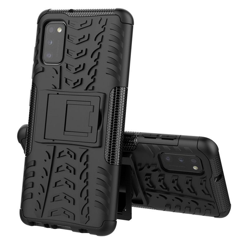 Hoesje voor Samsung Galaxy A41 Wit Zwart Hyperresistent