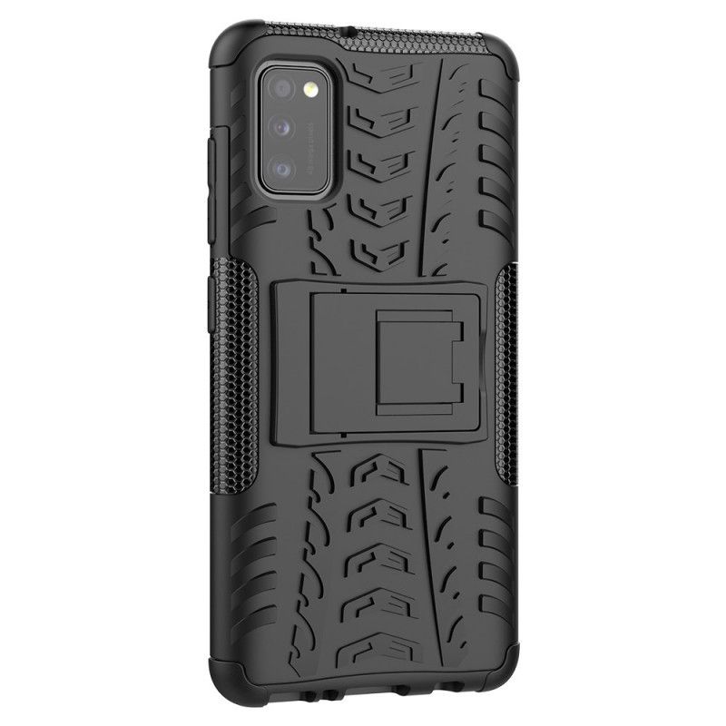 Hoesje voor Samsung Galaxy A41 Wit Zwart Hyperresistent