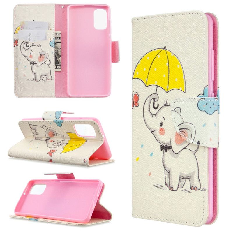 Leren Hoesje Samsung Galaxy A41 Babyolifant