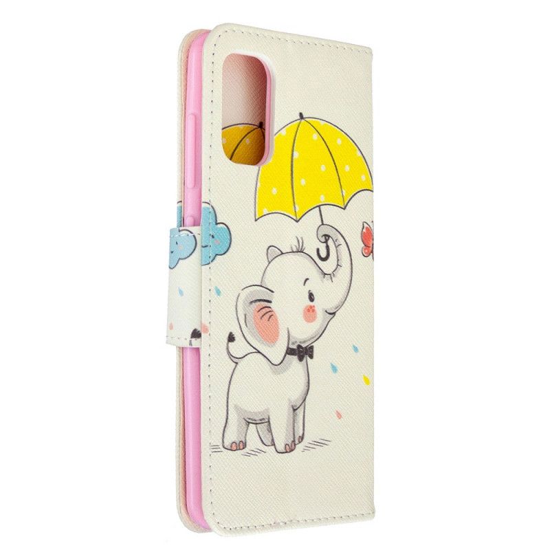 Leren Hoesje Samsung Galaxy A41 Babyolifant