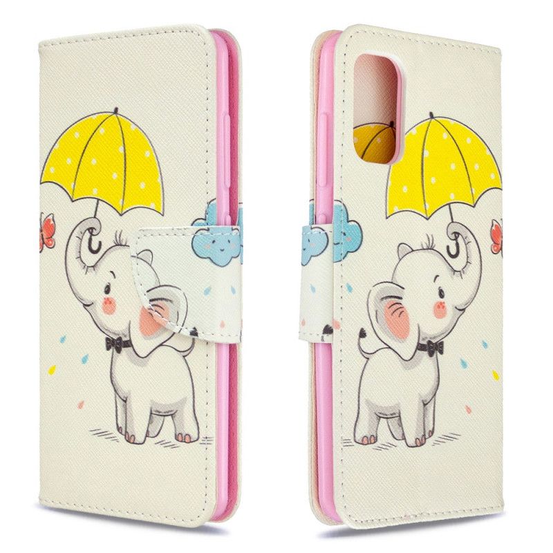 Leren Hoesje Samsung Galaxy A41 Babyolifant