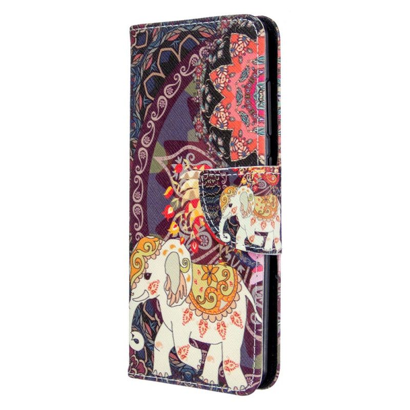 Leren Hoesje Samsung Galaxy A41 Indische Olifant
