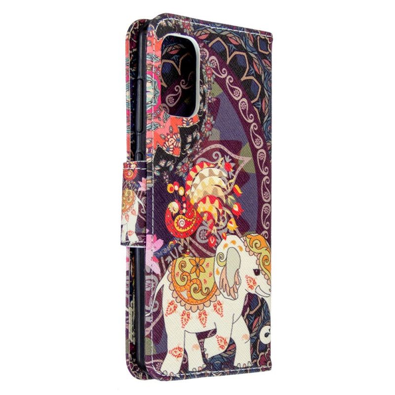Leren Hoesje Samsung Galaxy A41 Indische Olifant