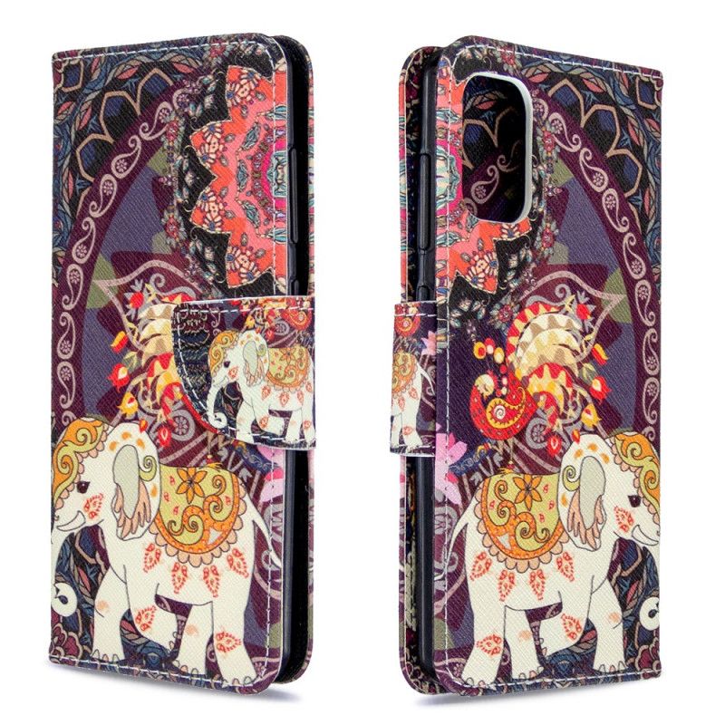Leren Hoesje Samsung Galaxy A41 Indische Olifant