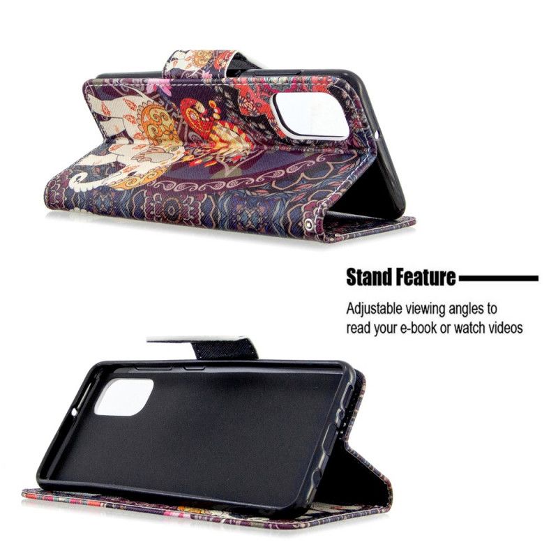 Leren Hoesje Samsung Galaxy A41 Indische Olifant
