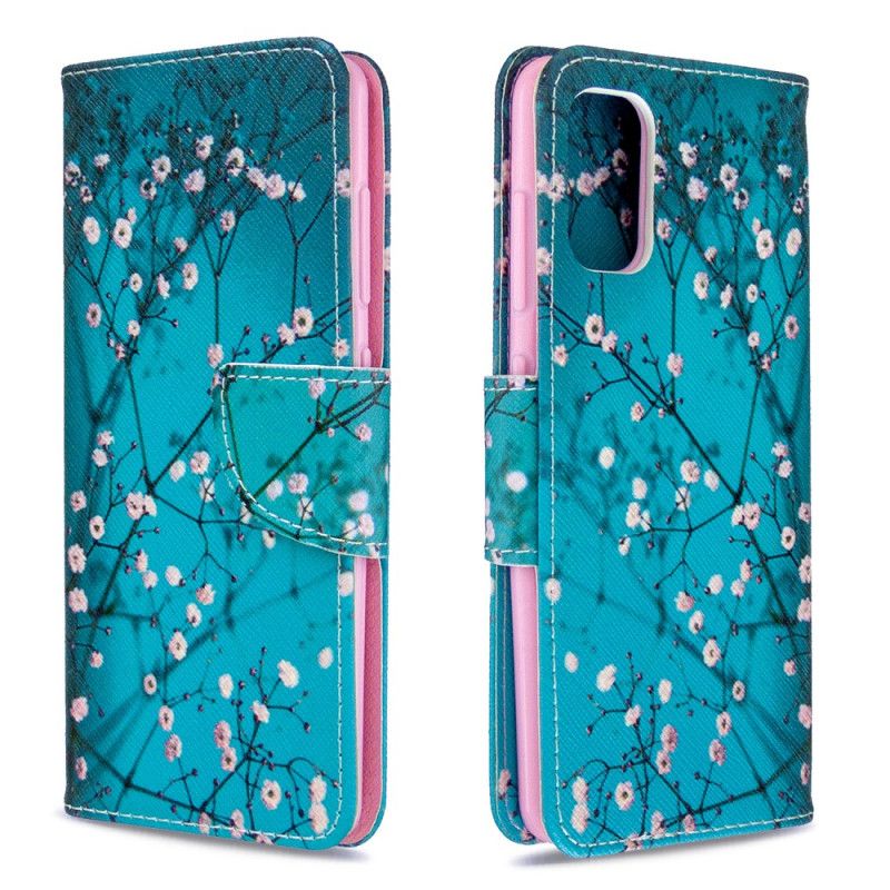 Leren Hoesje voor Samsung Galaxy A41 Bloeiende Boom