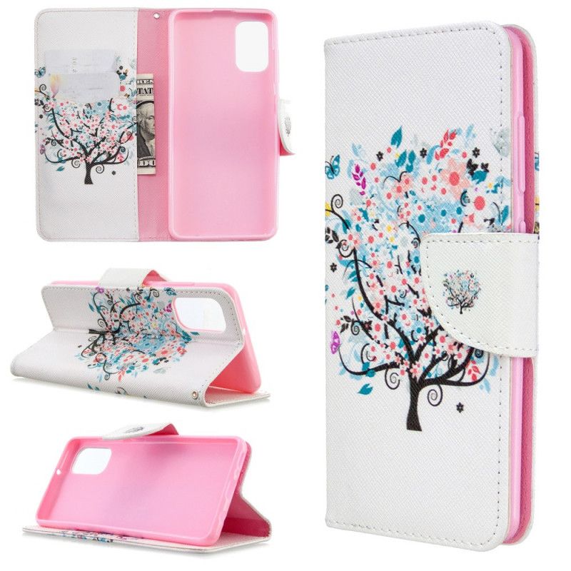 Leren Hoesje voor Samsung Galaxy A41 Bloemrijke Boom