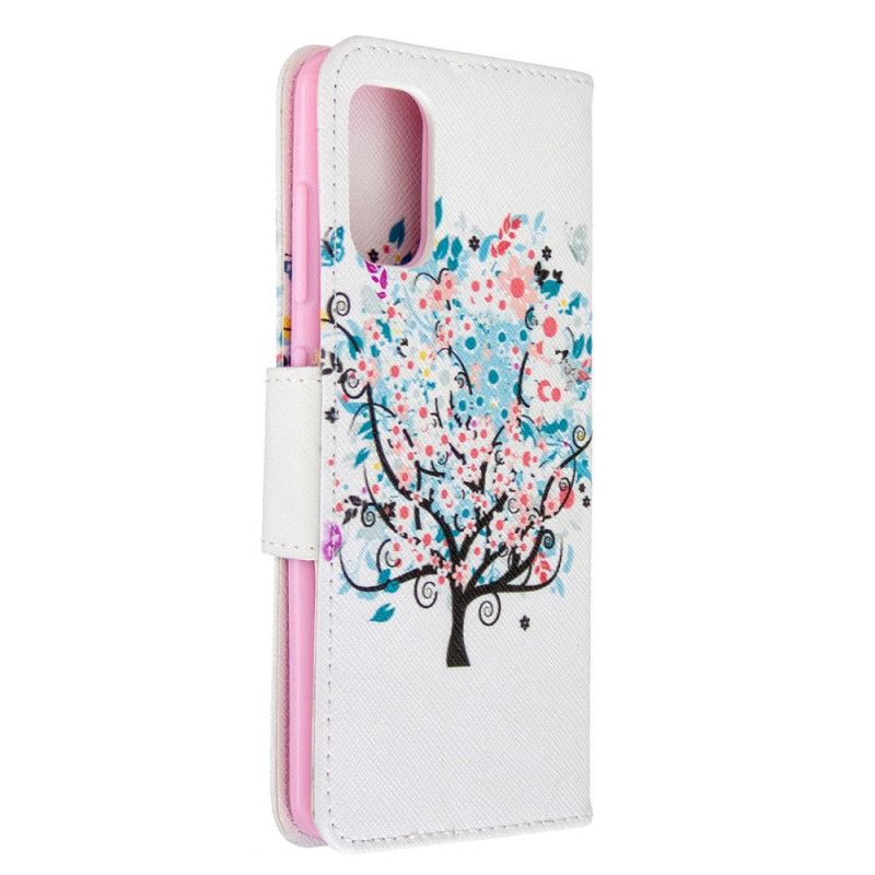 Leren Hoesje voor Samsung Galaxy A41 Bloemrijke Boom