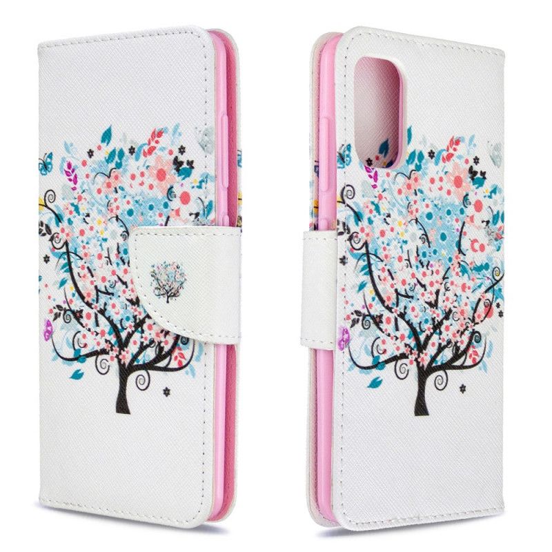 Leren Hoesje voor Samsung Galaxy A41 Bloemrijke Boom