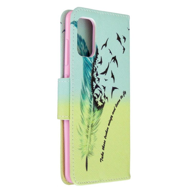 Leren Hoesje voor Samsung Galaxy A41 Leren Vliegen