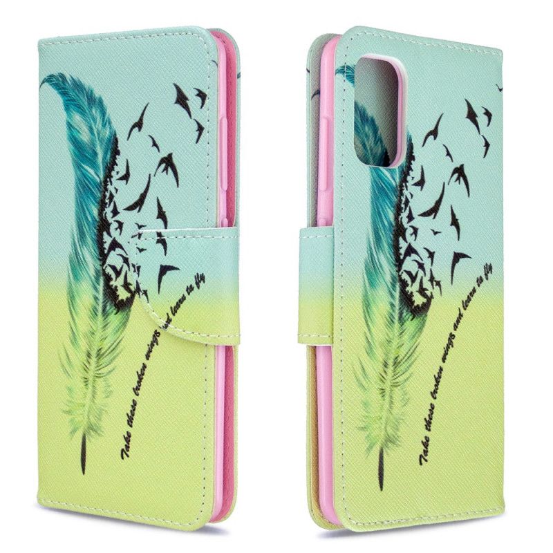 Leren Hoesje voor Samsung Galaxy A41 Leren Vliegen