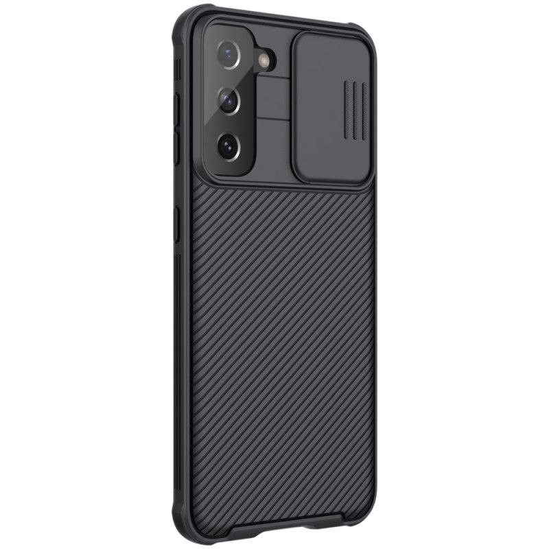 Case Hoesje Samsung Galaxy S21 5G Groen Zwart Telefoonhoesje Nillkin Nokkenscherm