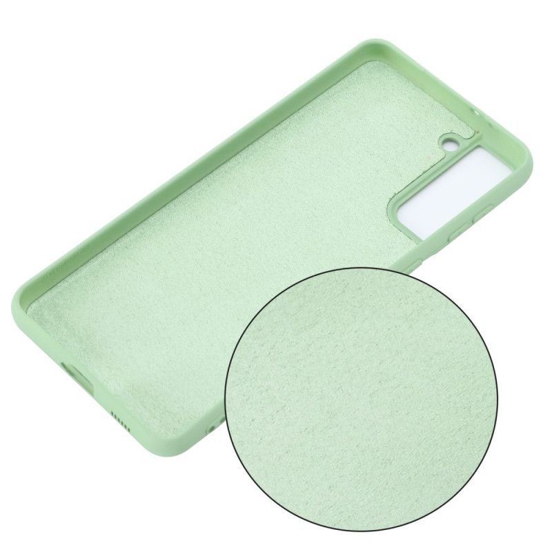Cover Hoesje Samsung Galaxy S21 5G Rood Zwart Telefoonhoesje Ontwerp Van Vloeibaar Siliconen