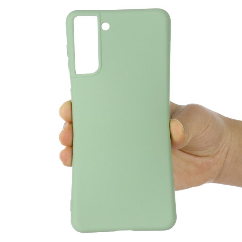 Cover Hoesje Samsung Galaxy S21 5G Rood Zwart Telefoonhoesje Ontwerp Van Vloeibaar Siliconen