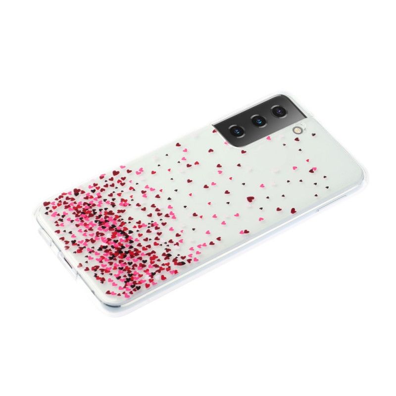 Cover Hoesje Samsung Galaxy S21 5G Telefoonhoesje Transparante Meerdere Kernen
