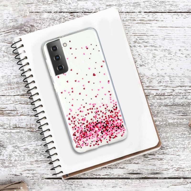 Cover Hoesje Samsung Galaxy S21 5G Telefoonhoesje Transparante Meerdere Kernen